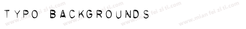 Typo Backgrounds字体转换